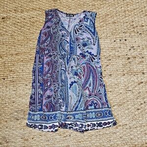NWOT - Paisley Sleeveless Tunic